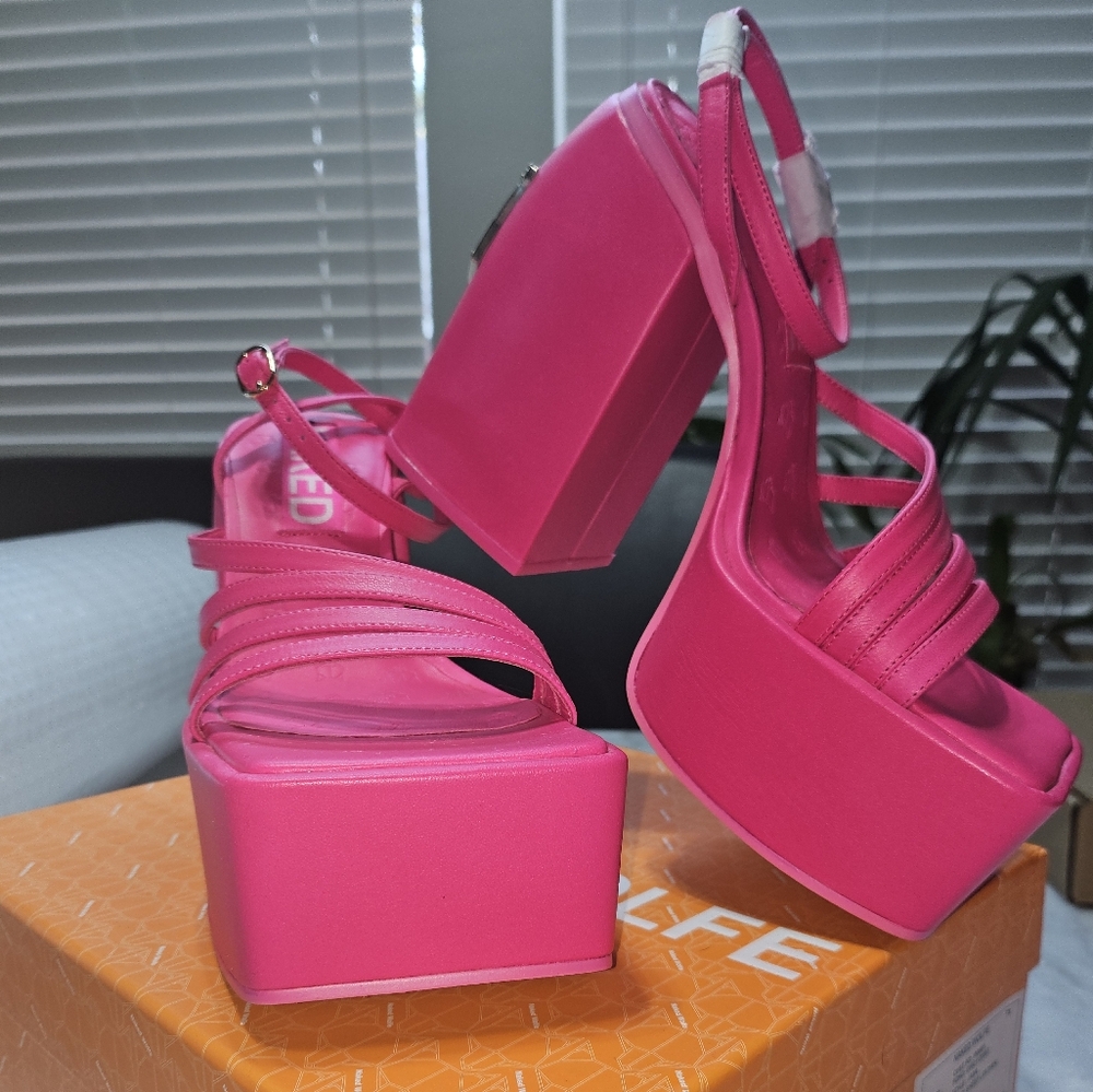 Naked Wolfe Hot Pink Platforms 10